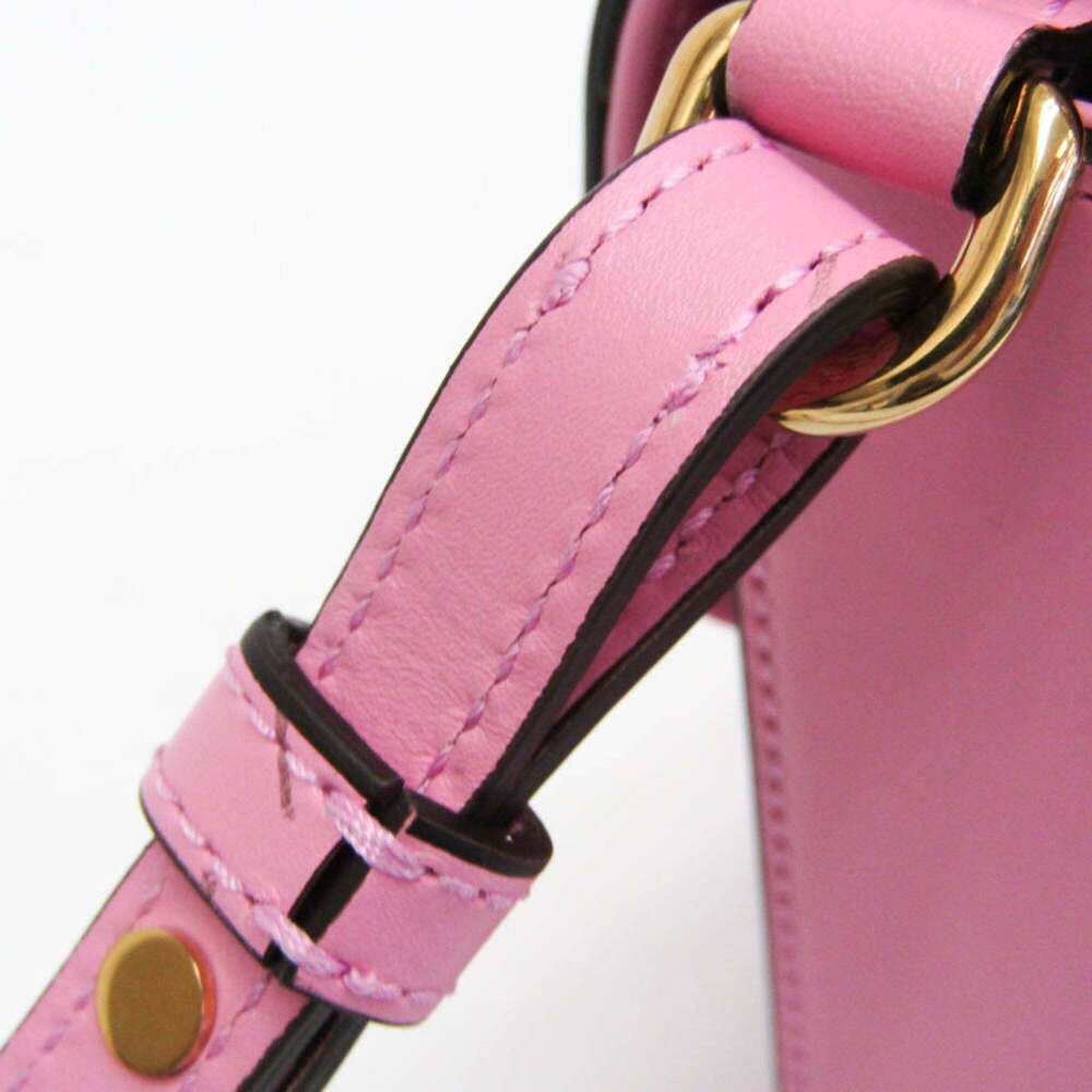 GUCCI Authentic Pink Leather Bamboo Shoulder Bag - Picture 8 of 14